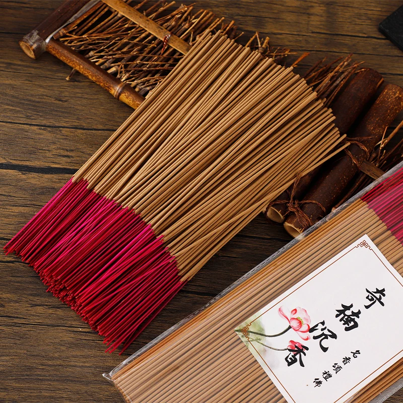 Stick Incense Worship Incense Home Guanyin God of Wealth Worship Buddha Incense Oud Insects Leak Agarwood Bamboo Natural Wood