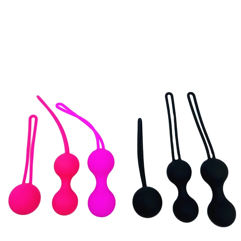 Silicone Flexible Ben Wa Ball Pelvic Floor Muscle Training Kit Kegel Ball Kegel Exercise Set For Women