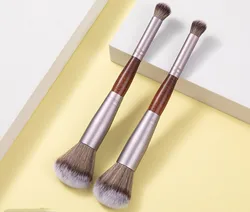 Hot selling  double-end makeup brush Custom Logo cosmetic brush kit select customize private label brush