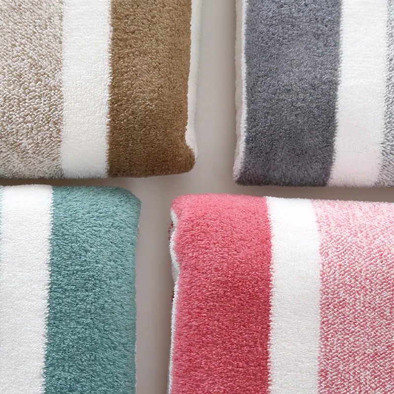 RL Cheap soft water absorbent face fleece bath towel Flannel polyester Nylon acrylic fabric