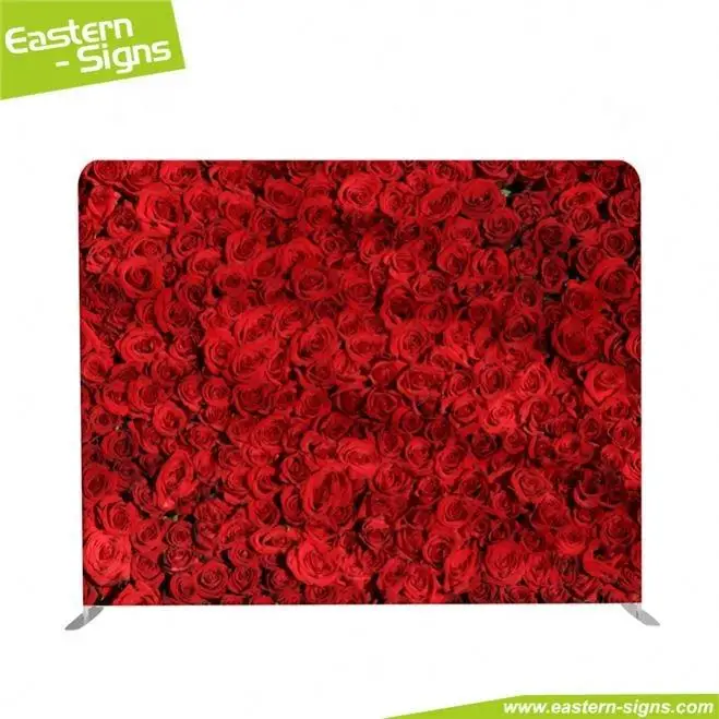 Pop Up Photography Custom Expo Event Foldable Stretch Fabric Backdrop Design Advertising Banner Stands Wall