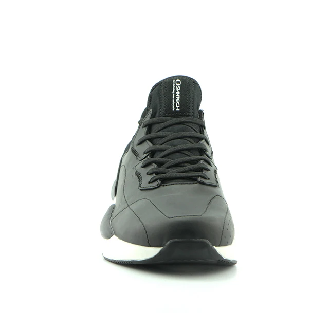 Men fashion sneakers leather genuine running shoe