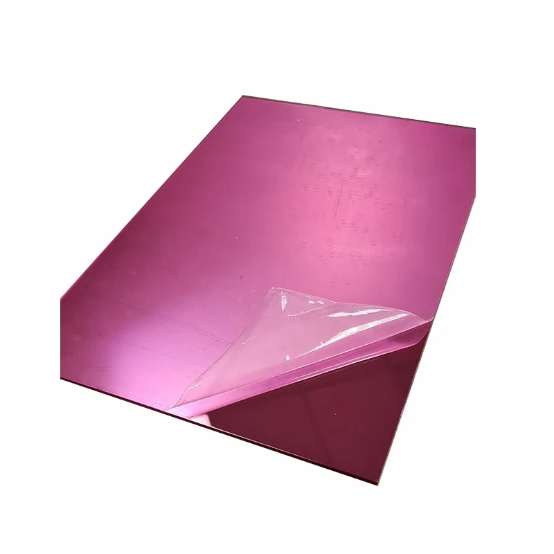 Durable Gold Mirror Acrylic Sheet 1mm 2mm 3mm 4x8 Mirror Sheets Golden Mirror Acrylic Sheets