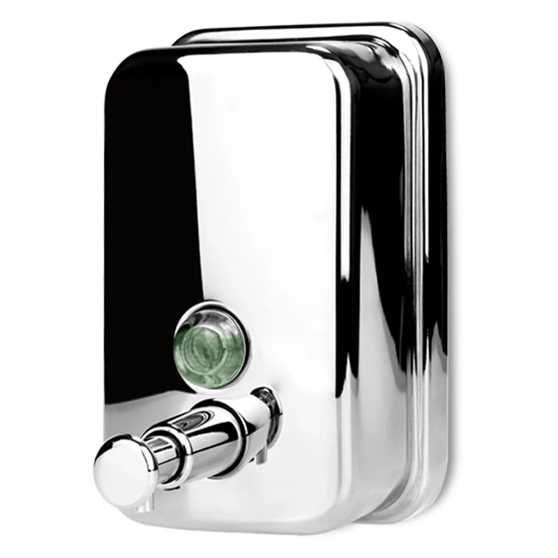 New Design Stainless Steel Wall Mounted Manual Hand Soap Dispenser Hotel Bathroom