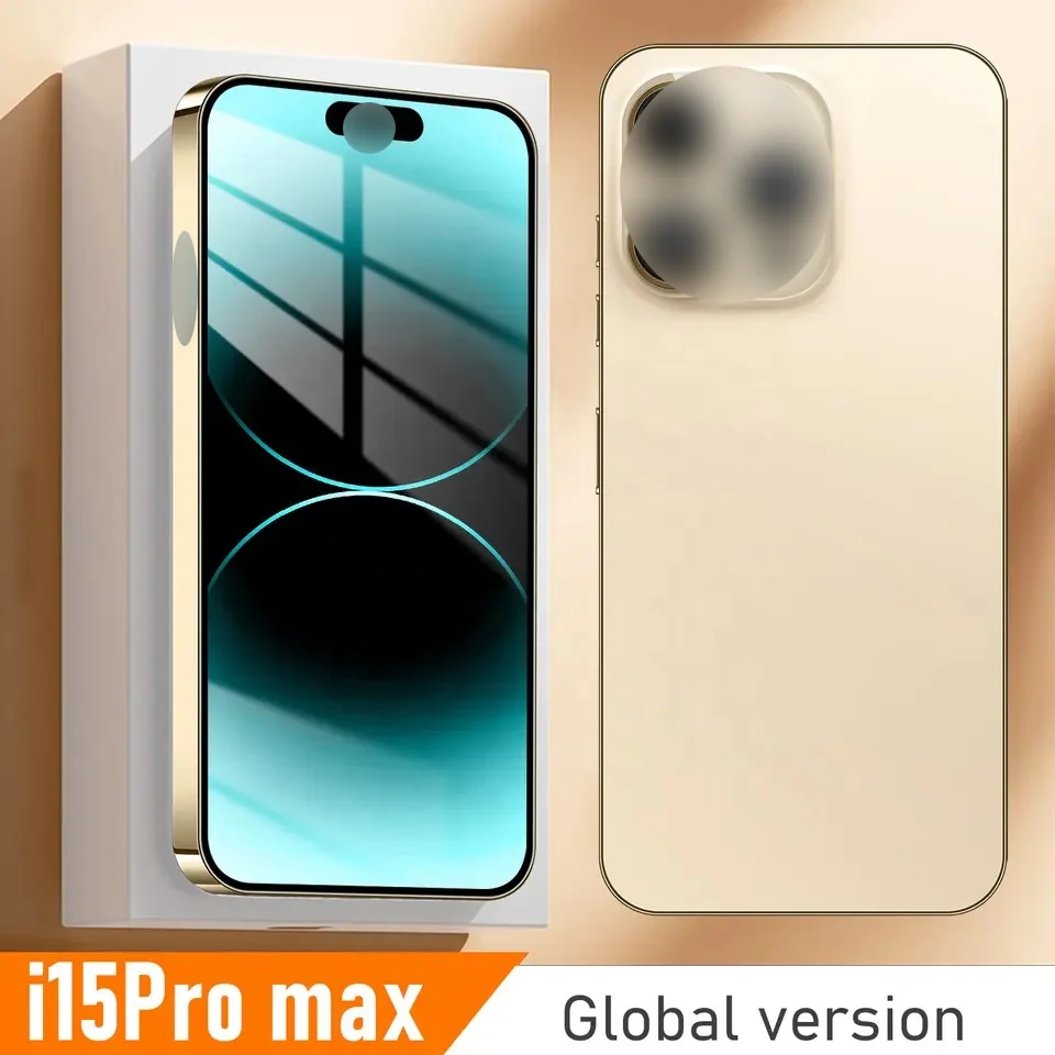 Fast Dropship I 15 Pro Max Unlocked Cell Phone 7.3 Inch Big Screen 16gb+1tb Dual Sim Android Original Smart 5g Mobile Phone