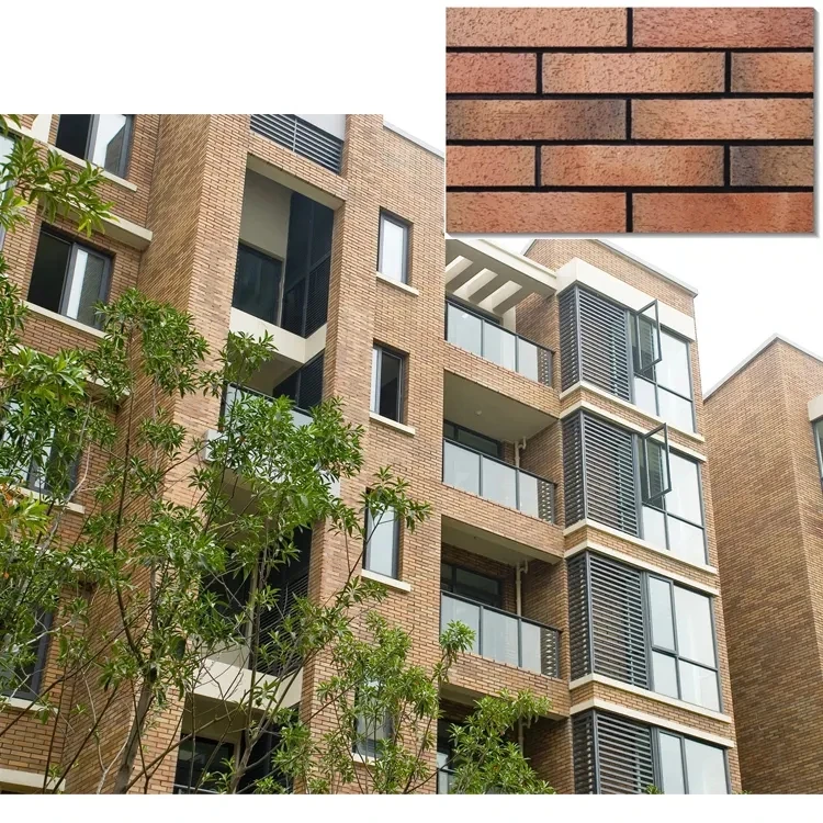 mexican low price exterior garden handmade wall paneling red clay bricks veneer clay brick prices in kenya