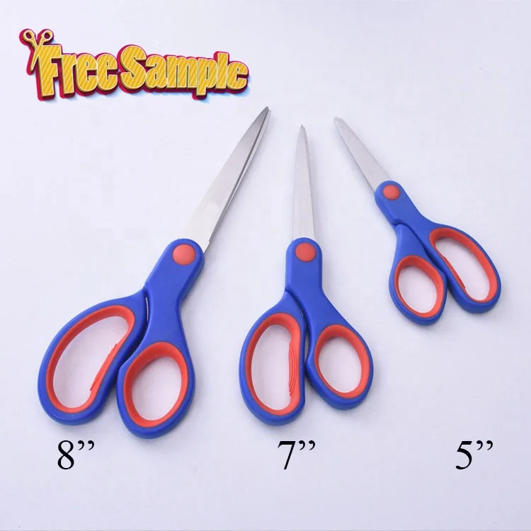 Multipurpose Sharp Color Plastic Left Handle Blade Shears Scissors Multipurpose for Office Home School Scissors