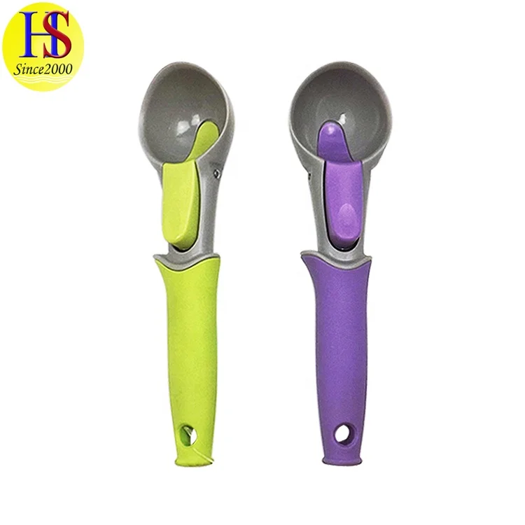 Fruit Frozen Yogurt Scoop Watermelon Baller Cookie Cheap Ice Cream Plastic Spoon