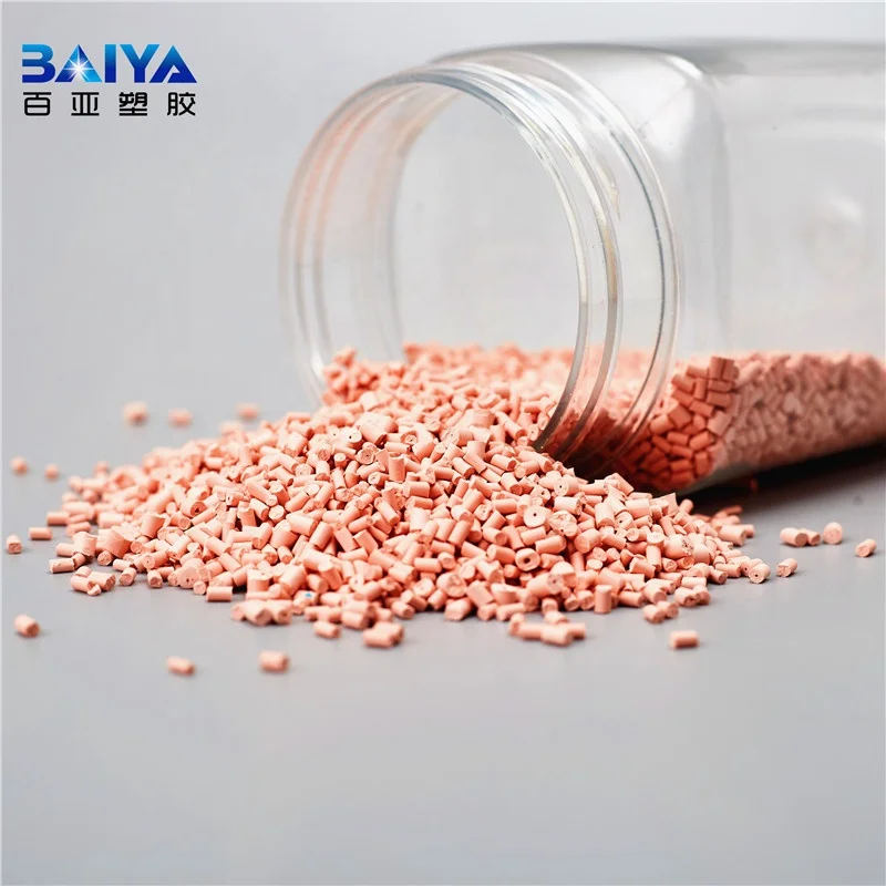 Plastic  Color Compounds Pink ABS Carrier Colour MasterBatch For Injection Moulding