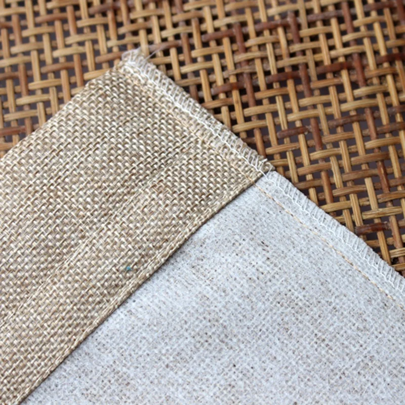 Cheap best quality custom logo printed natural burlap linen drawstring sack recycle jute cloth bags