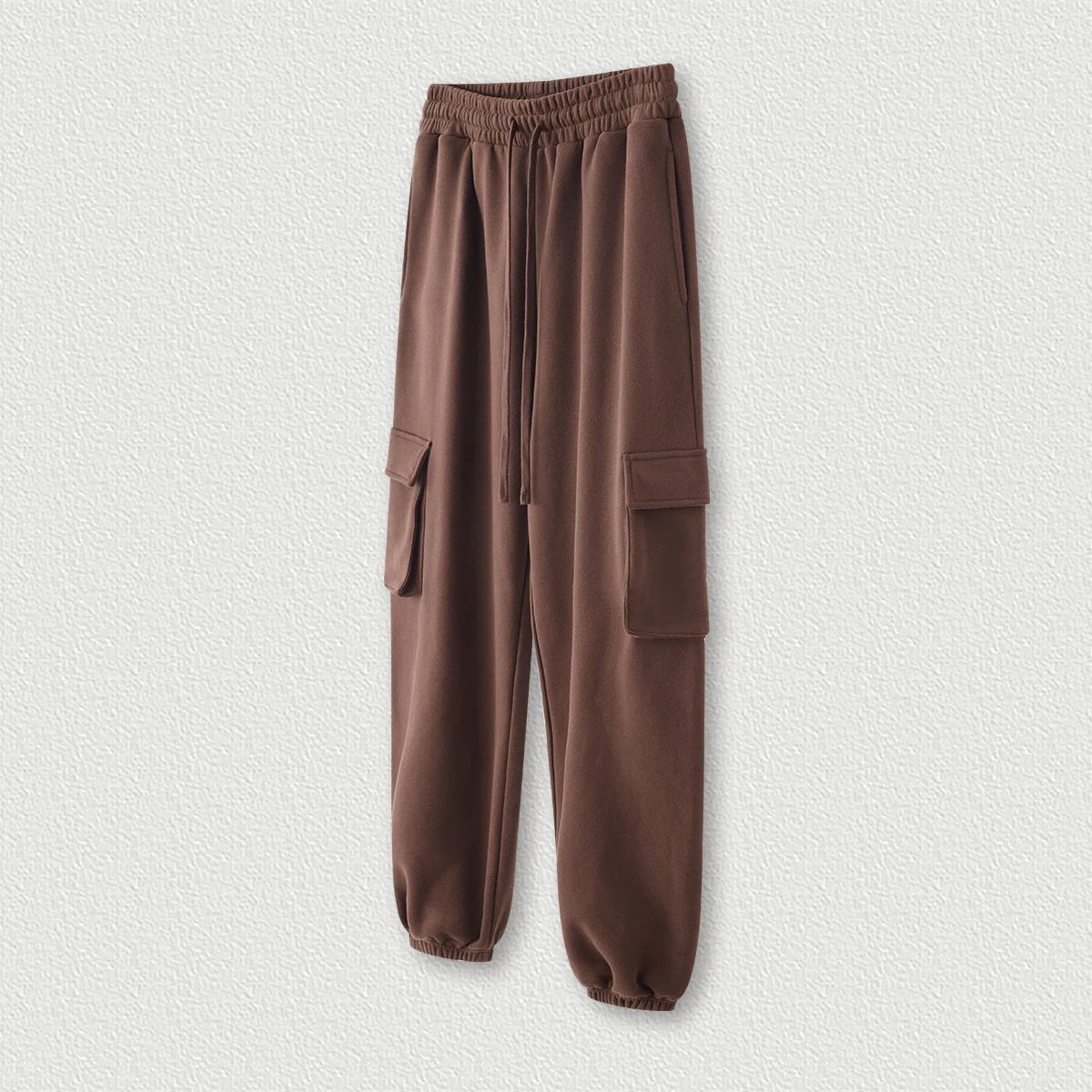 MTR3384 Hot Sales New Arrivals Custom 365g Fleece Lined Big Pocket Cargo Sweatpants Men Pants