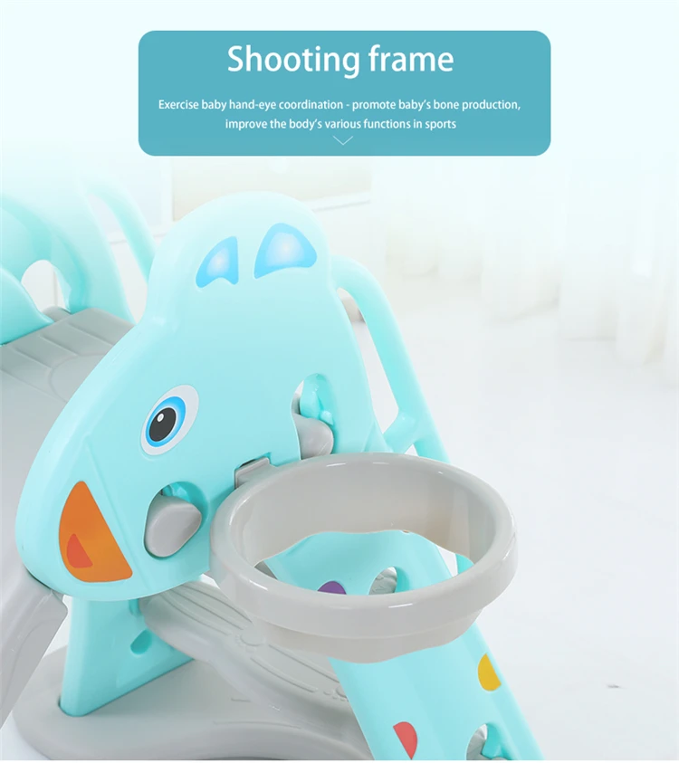 
Popular fine plastic children slide playground set indoor plastic slide for kid 