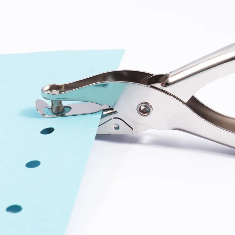 1 Hole Punch Machine Single Hole Puncher 10 Sheet Capacity Classic Office Paper Punch for Craft Paper DIY Home Office School