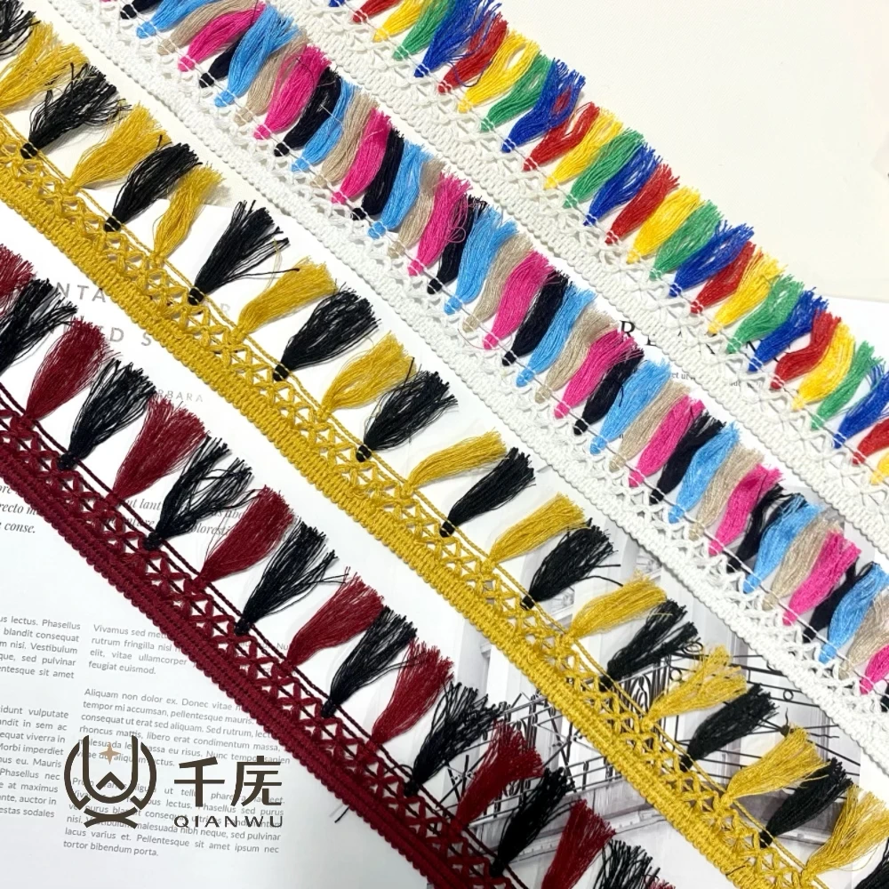 Оптовая Продажа с фабрики, высокое качество, разноцветные кисточки, отделка для рукоделия, аксессуары для шитья для дома, подушка для одежды