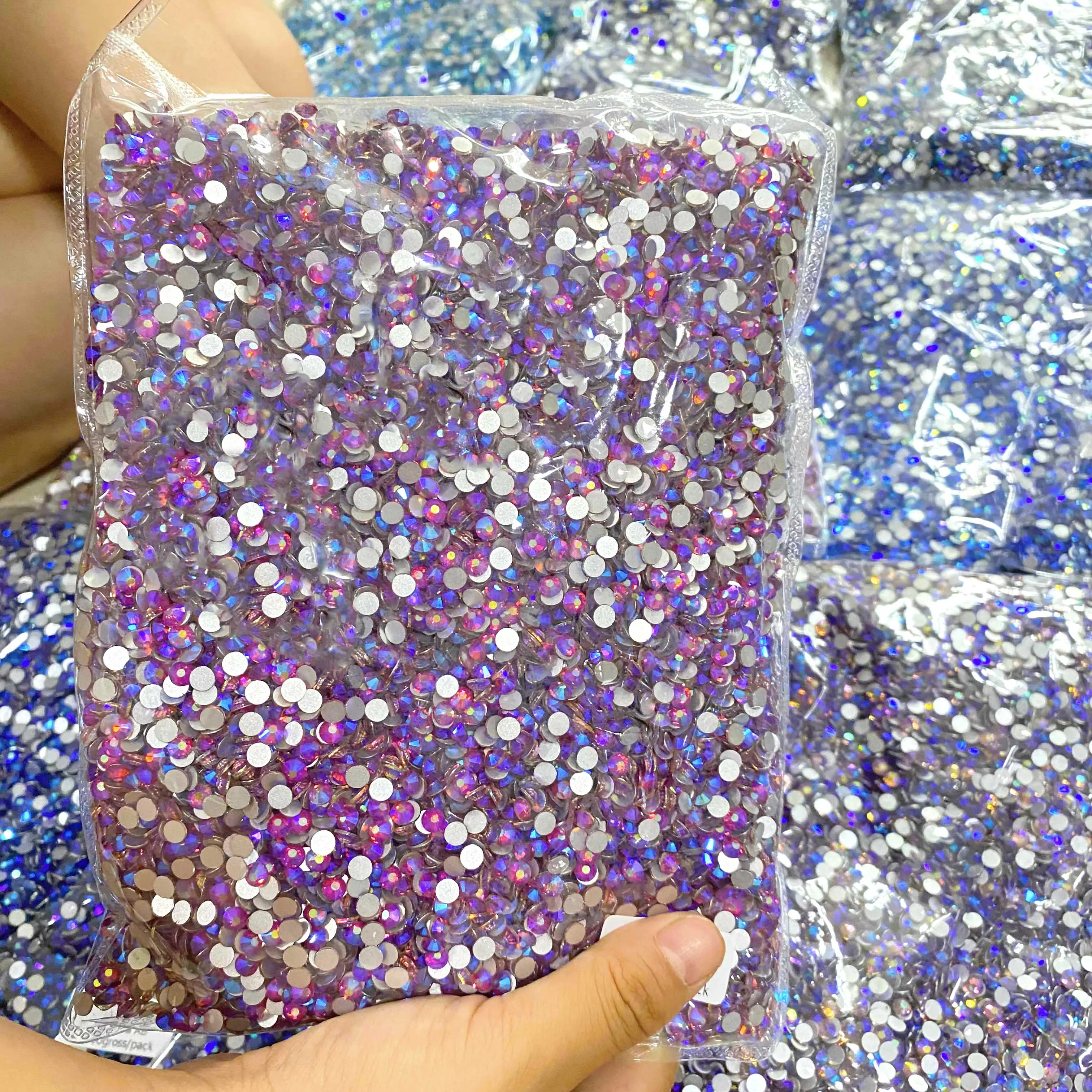 WHATSTONE SS6 SS8 SS10 SS12 SS16 1440Pcs Crystal Strass Non Hotfix Glass Stones Flatback Wholesale Rhinestones