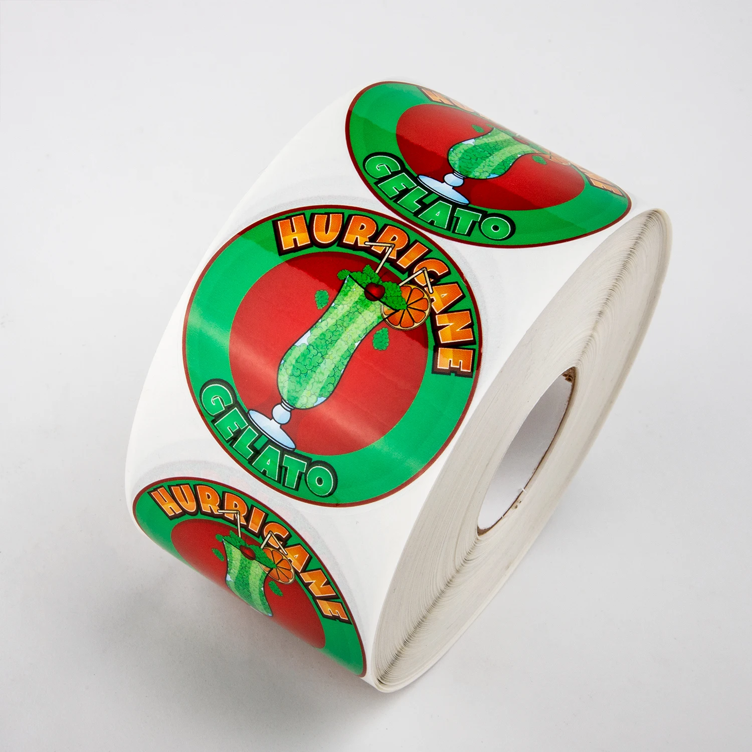 Custom UV Printed Roll Plastic Waterproof Synthetic Paper Adhesive Vinyl PVC Round Circle Brand Product Label Logo Sticker