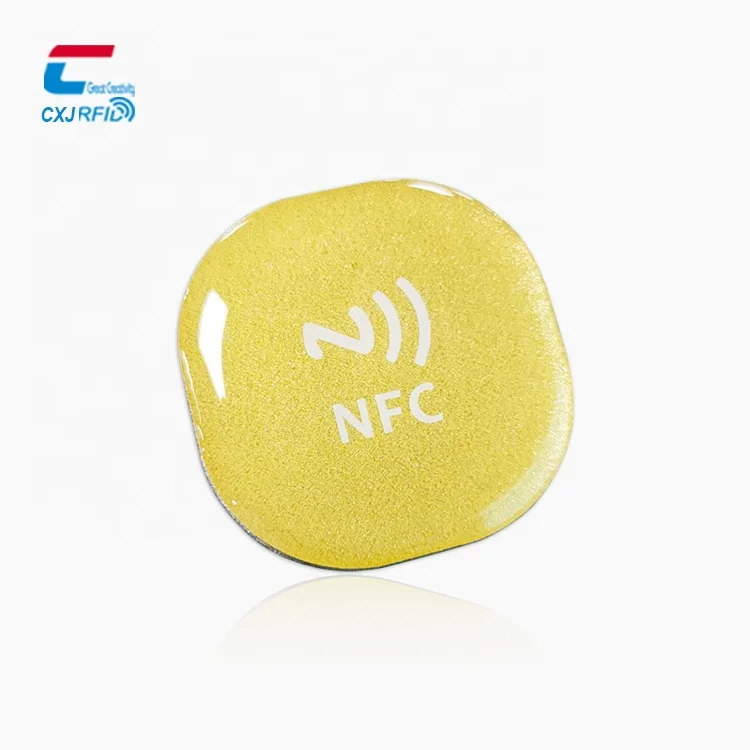 Waterproof NFC Tag Rigid Tags Token Card Programmable Small Size Smart Label and Tag with Adhesive