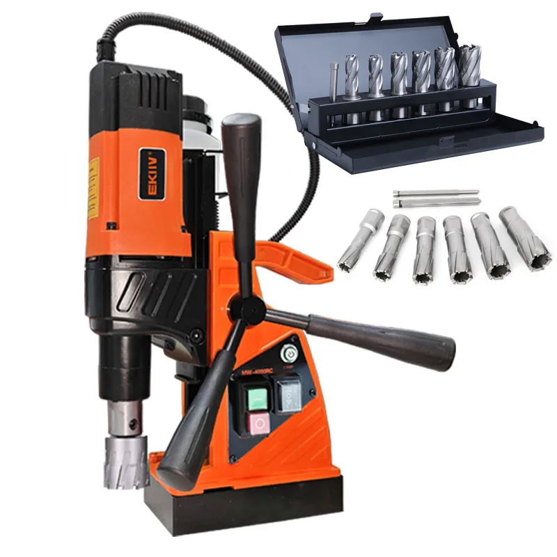 OEM EKIIV 15500N 225mStroke 40mm drilling diameter heavy duty 40mm small magnetic drill for metal steel