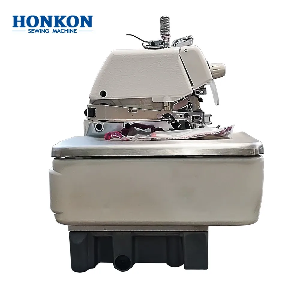 HONKON New Energy Saving HK-747-4D High Speed Direct Drive 4thread Industrial Overlock Sewing Machine for Garment
