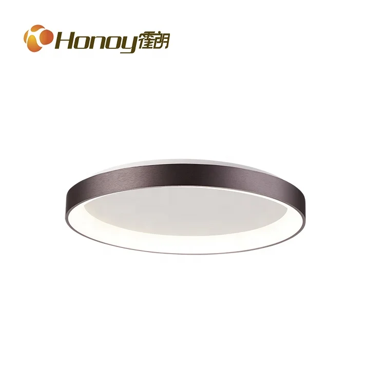 Современное поверхностное крепление для спальни, гостиной, домашнее освещение, круглый черный потолочный светильник, Светодиодная потолочная лампа, светодиодный потолочный светильник