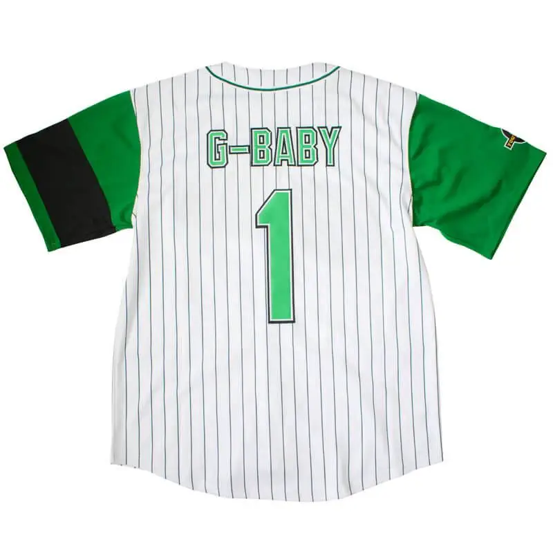 Wholesale Jarius G-Baby Evans #1 Kekambas Hardball Baseball Jersey Movie Jerseys Stitched S-3XL