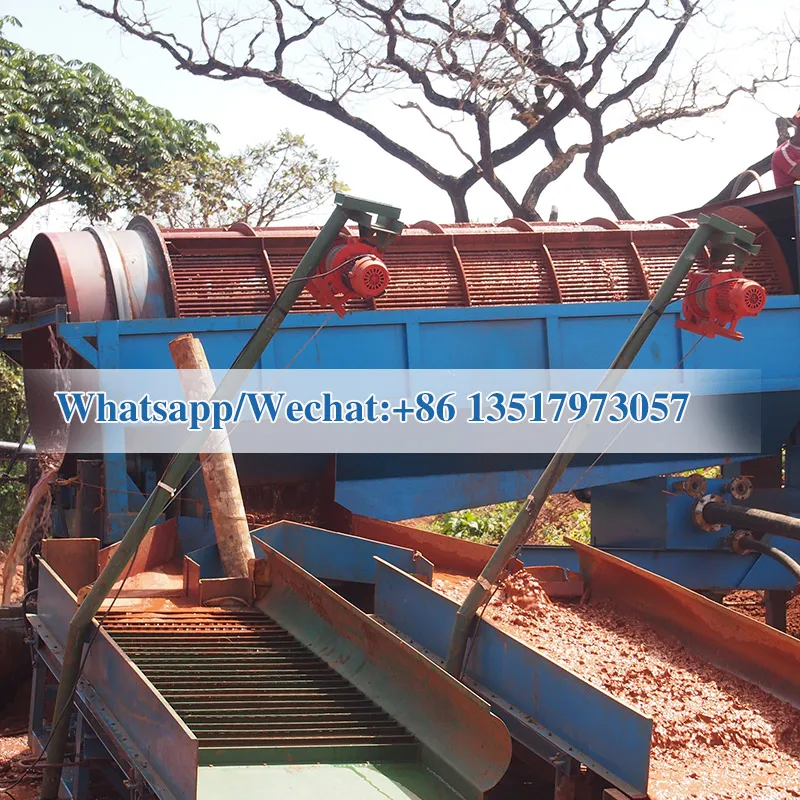 Gandong gold wash plant mini gold wash plant mining trommel machine sluice box
