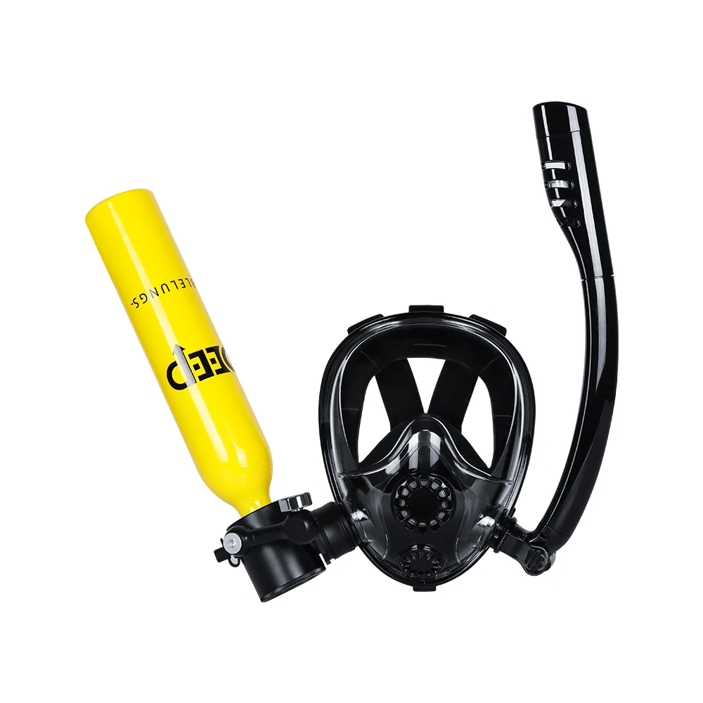 DIDEEP Aqualung 0.5L Mini Scuba Diving Cylinder Compressor With Mask  Set