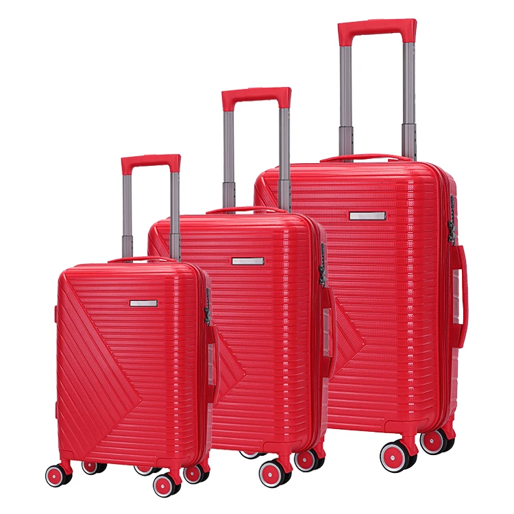 Fashionable Bag 3 Pieces Set  PP 20/24/28 Inch Baggage Wholesale Suitcase Travel Trolley Luggage