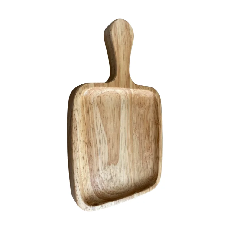 Modern Nature Style round Cutting Board Walnut Wood & Resin with Hand Grip Eco-Friendly Chopping Board Made in Vietnam