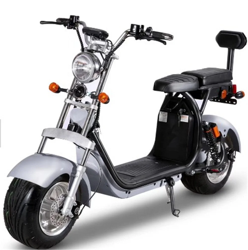 Electric scooter 800w citycoco with 2 seats fat tire 2000w scooters  free delivery