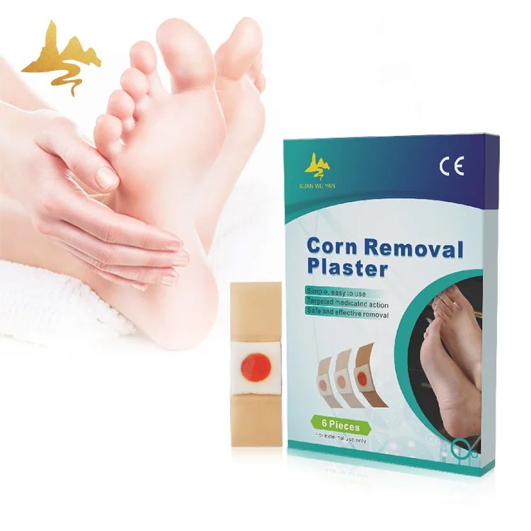 CE ISO MSDS Approved Herbal Transdermal Pads Adults Foot Care Pain Relief Patch Waterproof Adhesive Warts Corn Removal Plaster