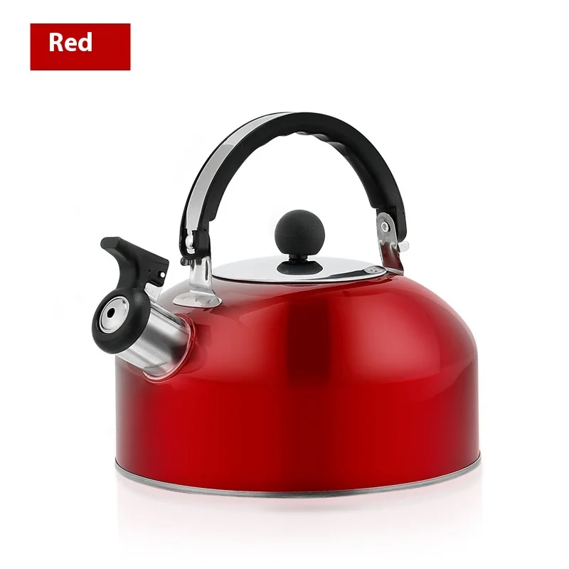 Creative Colorful 3L Stainless Steel Whistling Kettle Home Use for Induction Cooker & Gas Stove Metal Material