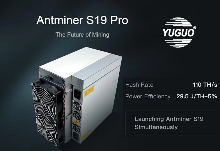  2021 Antminer S19 Pro 110th SHA256 Asic Miner Bitmain Bitcoin miner 95t