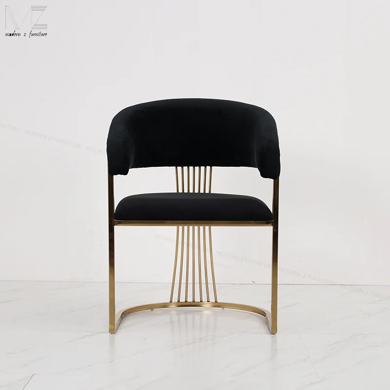 Minimalist Golden Metal Hotel Restaurant Dinning Room Chairs Modern Luxury Chairs For The Dining Room