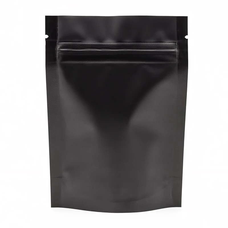 
Matte Black Clear Front Stand-Up Barrier Pouches Eco Aluminum Foil Mylar Bags 