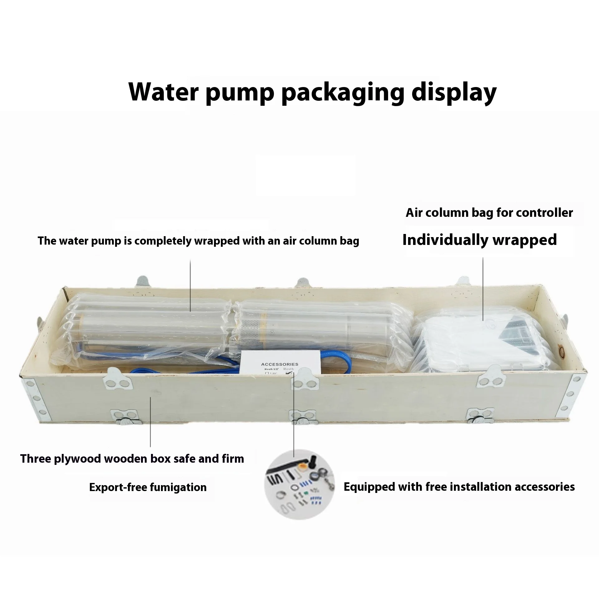 Customized 2HP Permanent Magnet Brushless DC Submersible Pump, High Flow Photovoltaic Solar Deep Well Pump