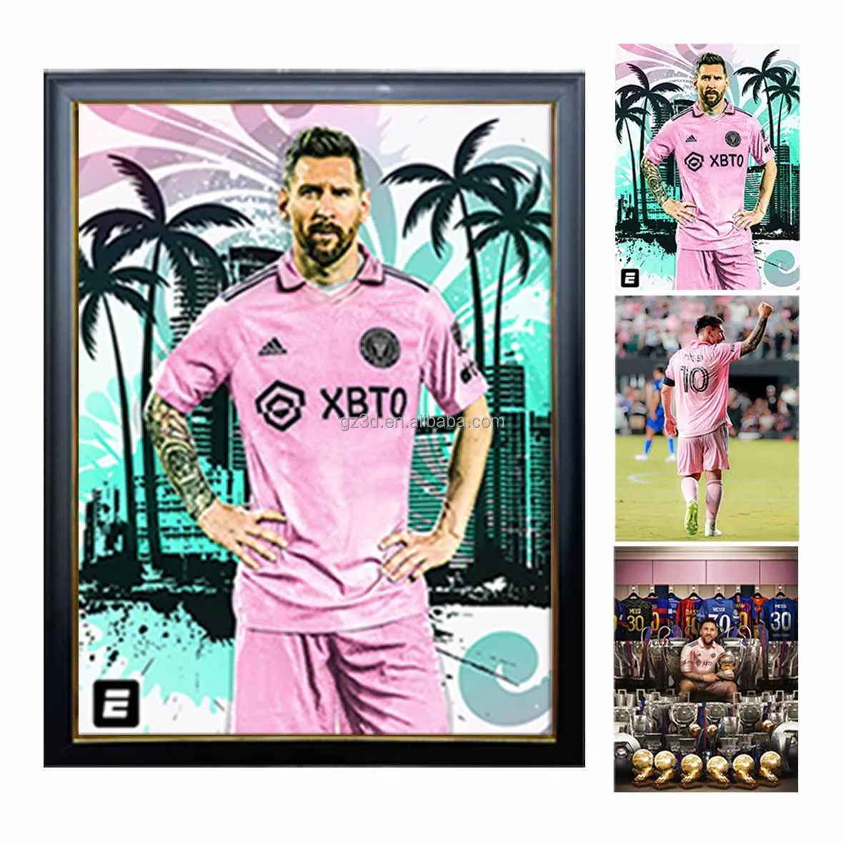 Wholesale and Custom 3d Lenticular picture frame Anime Poster for Promotion Gift