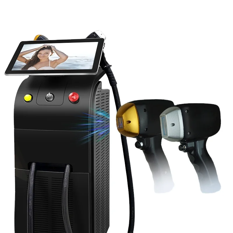 3d 808nm 755nm 1064nm diode laser fast permanent hair removal with ice cooling machine 3wave stack 2024