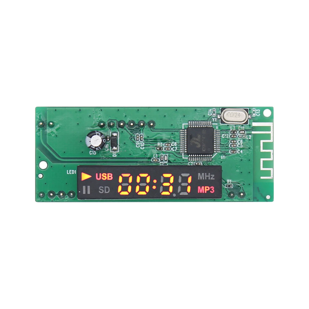 Wireless Bluetooth 5.0 MP3 Decoder Board Module FM Radio Module MP3 FLAC WMA WAV For Car Kit