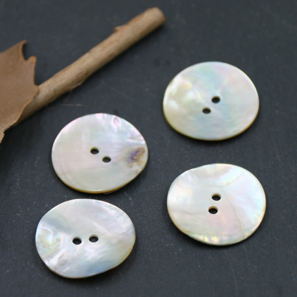 Factory Bulk Garment Accessories Custom 2 Holes Unique Cloth Pearl Shell Button