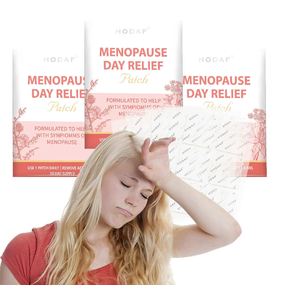 HODAF Natural Helps Relieve Hot Flashes Exhaustion Irritability Menopause Relief Patch