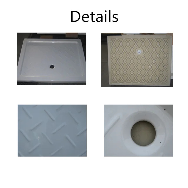 Good Quality White Rectangle Bathroom Ceramic shower tray