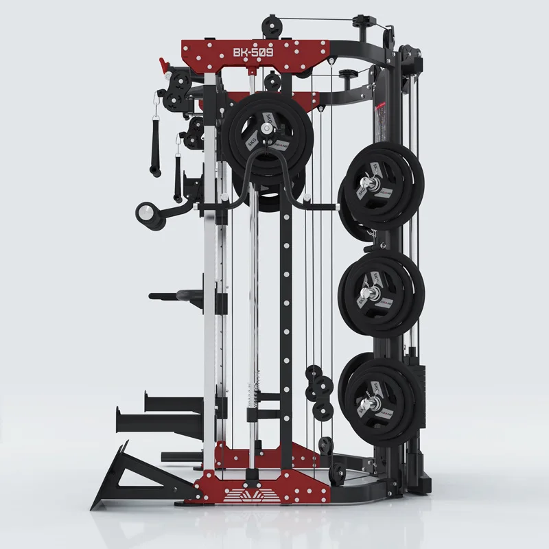 Multi person standing fitness equipment comprehensive trainer with adjustable weight