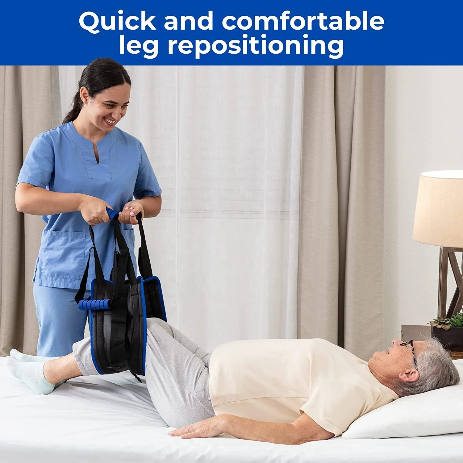 TOPFENG Transfer Belts Patient Lift Aid for the Elderly, Disabled, Seniors, Injured 34 Inches Non-Slip Belt with Padded Handles