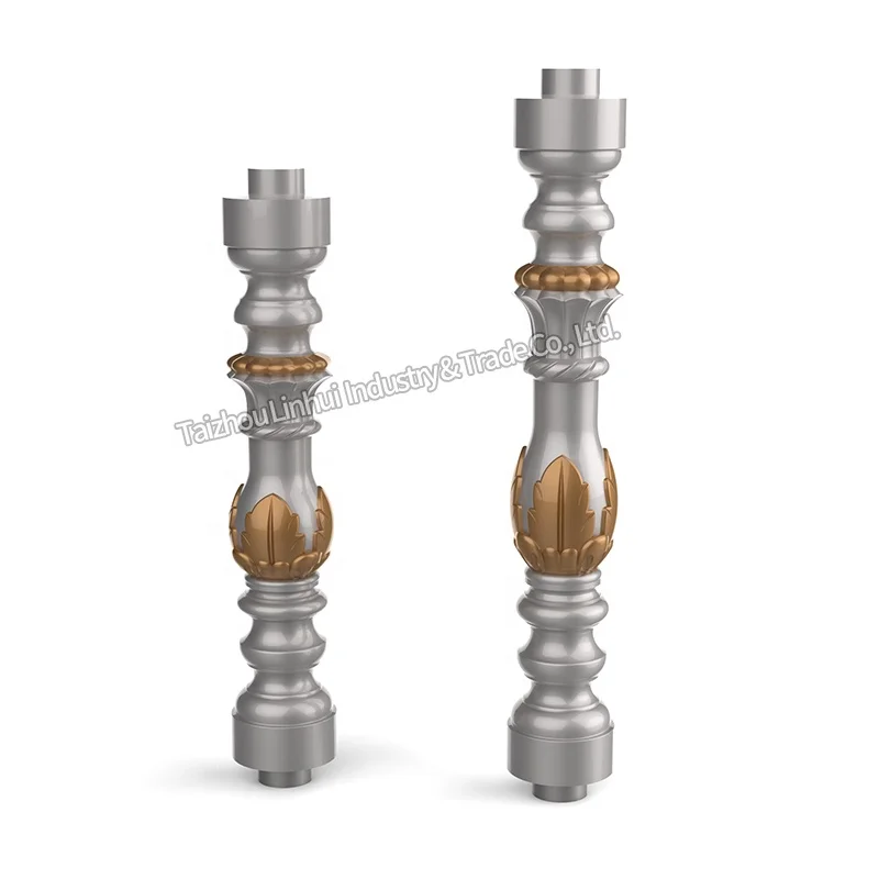 Factory Directly Sells Concrete Balustrade Mould Decorative Baluster Mold Precast Abs Plastic Balcony Railing Fence Post Bollard