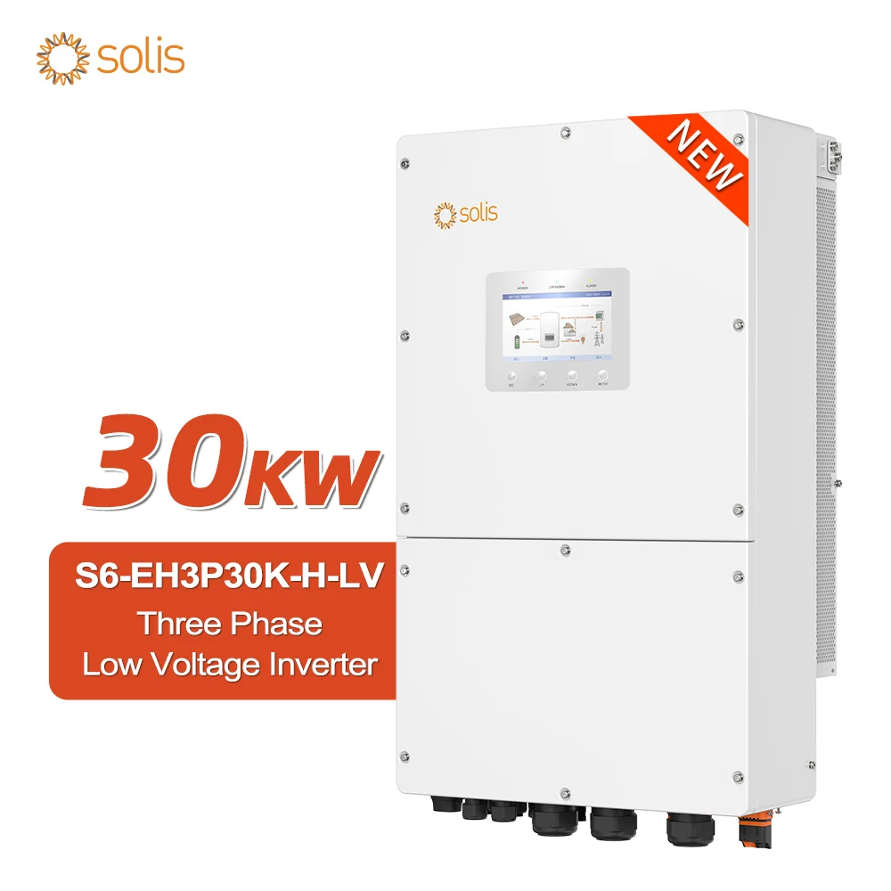 Solar System Inverter 30kw 30kva 220v Solis Hybrid Inverter S6-EH3P30K-H-LV for Philippines