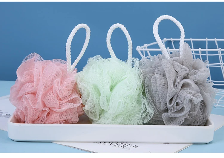 Lameila Custom logo new coming bathing tools products high quality colorful shower mesh bath ball C171