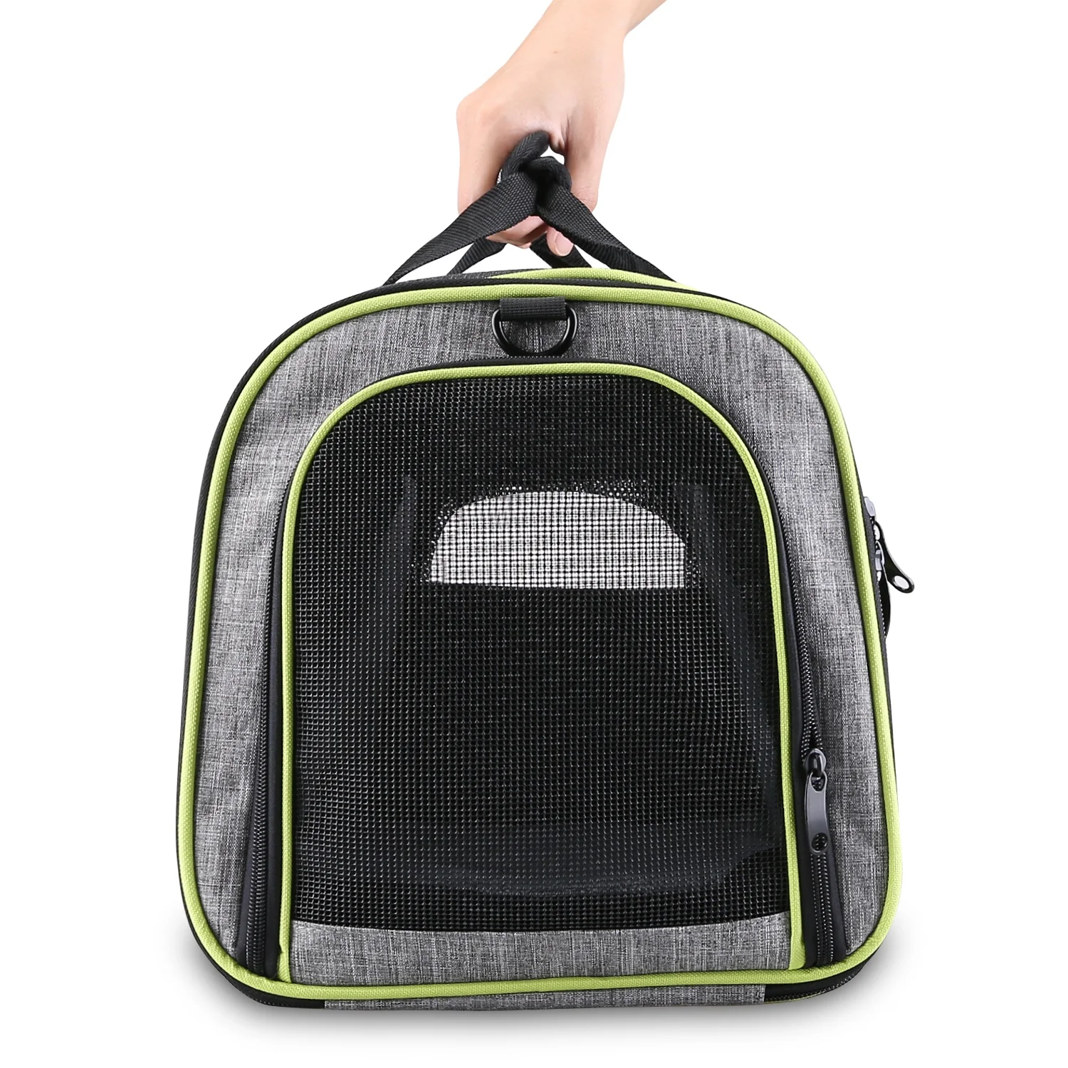 FREE SAMPLE Wholesale Canvas Foldable Travel Airline Approved Pet Carrier Tote Bag for Dog Cat 2021 New Pet Storage Bag
