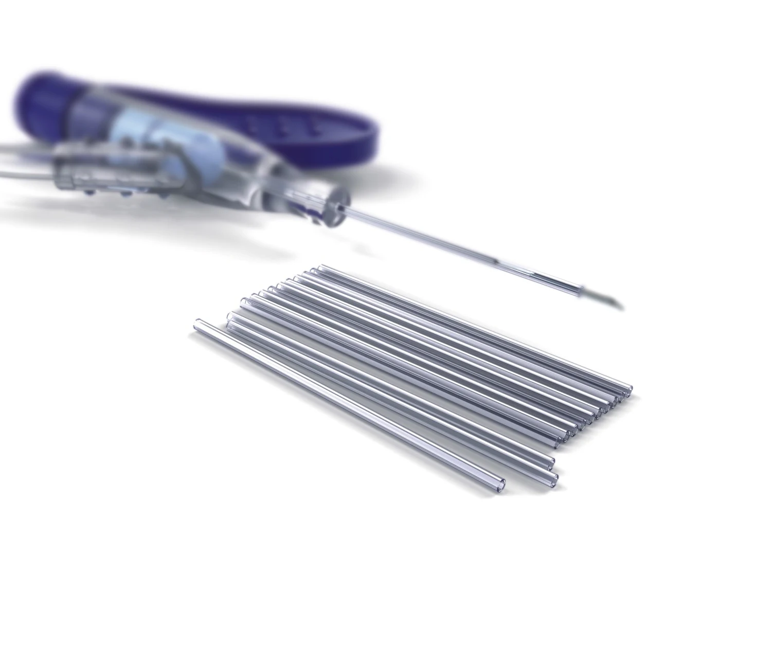 FEP Medical tube with 3 radiopque strip IV Cannula