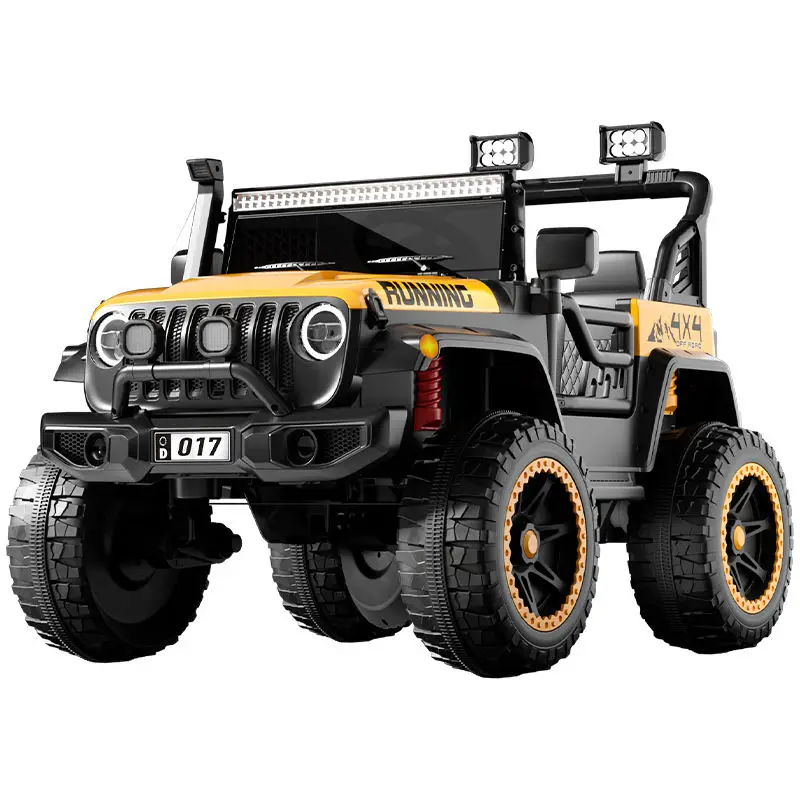High Quality Unisex Four-Wheel Electric Off-Road RC Vehicle New Design Jeep Ride-on Toy for Kids Factory Wholesale Price